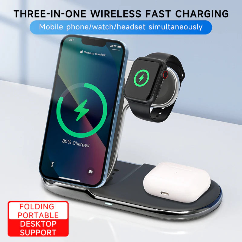 3 in 1 Wirelessc charger stand