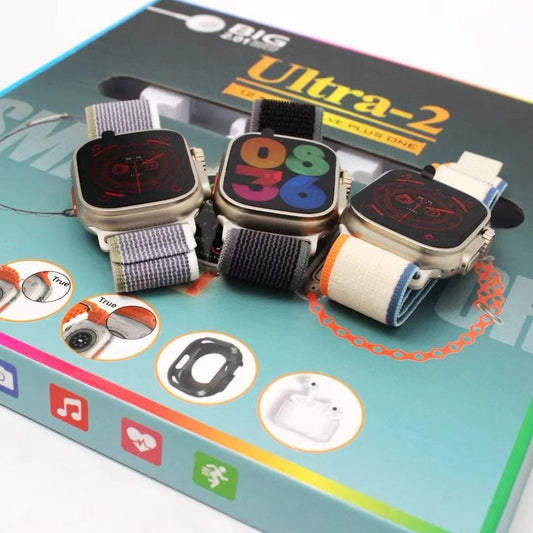 Ultra-2(12+1) watch with earpods second generation and 10 different straps