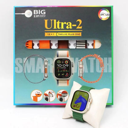 Ultra-2(12+1) watch with earpods second generation and 10 different straps